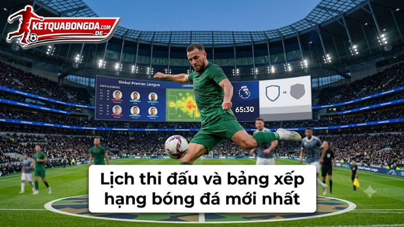 Lịch thi đấu và bảng xếp hạng bóng đá mới nhất